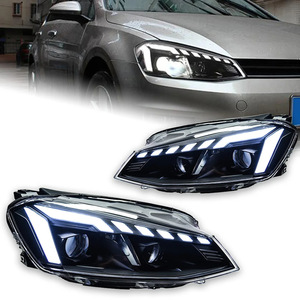 Conjunto de Faro de lente de luz dual de Dirección de Agua LED especialmente diseñado para 13-17 Golf 7 RS5 modelos delanteros para automóviles VW - Product Image 2