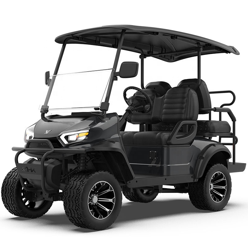 Применяя технологию дорожных транспортных средств, новый дизайн 2023 года, литиевая батарея, сертификация CE, дисковый тормоз, электрическая тележка для гольфа Kinghike