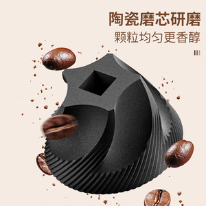Moulin à café électrique 40 mm à meules en céramique, sans fil, portable, pour la maison et l'extérieur - Product Image 4