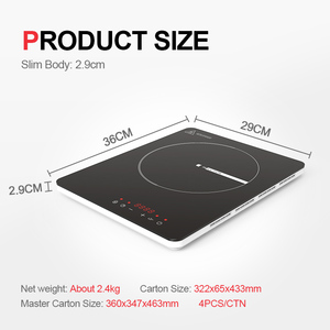 Chất lượng cao cảm ứng HOB 220V cảm ứng bếp mỏng Cảm ứng điện bếp - Product Image 5