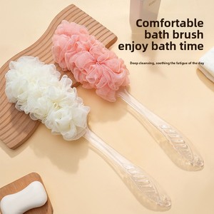 Brosse corporelle ovale magique avec long manche, style moderne, en PE, pour le dos et le bain des bébés et des enfants - Product Image 2