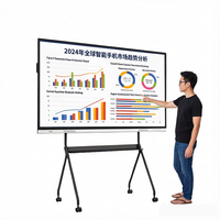 Pizarra Electrónica Táctil Todo en Uno de 85 Pulgadas, LCD 4K, Inteligente, para Conferencias, con 20 Puntos de Contacto, para Proyección de Video en Oficinas