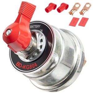 1 Set Interruttore Staccabatteria ad Alta Corrente 300A, Interruttore Isolatore di Alimentazione Master 300A per Auto, Veicoli, Camper, Barche - Product Image 1