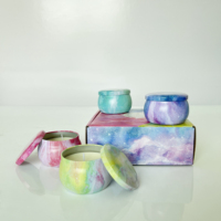 4,4oz Galaxy Duftkerzen-Set |   Luxuriöse Sojawachs-Kerzen mit Kosmischer Ästhetik |   Premium-Raumduft für Entspannung und Spa