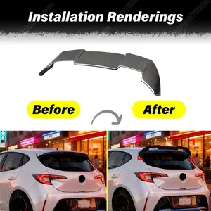 Pour E210 5 portes berline 2019 2020 2021 2022, kit carrosserie de décoration d'aile fixe pour toit arrière d'automobile - Product Image 2