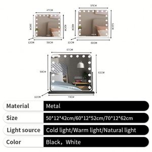Multifunctional Furniture <b>Mirror</b> Led Light Lighting <b>Vanity</b> <b>Makeup</b> <b>Mirror</b> Desk-top Single-Surface <b>Mirror</b> - Product Image 4