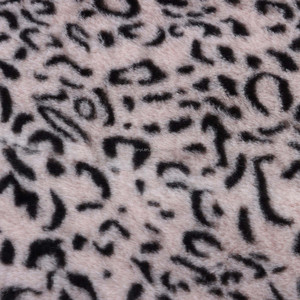 Tela de Felpa de Poliéster 100% con Estampado de Piel de Conejo Sintética Suave Tipo Leopardo Reciclado para Prendas de Moda, Terciopelo - Product Image 3