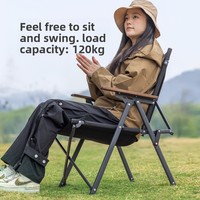 Chaise pliante d'extérieur Jiawei Mountain Gate Push-together Kermith en acier au carbone pour camping, pique-nique, pêche et loisirs