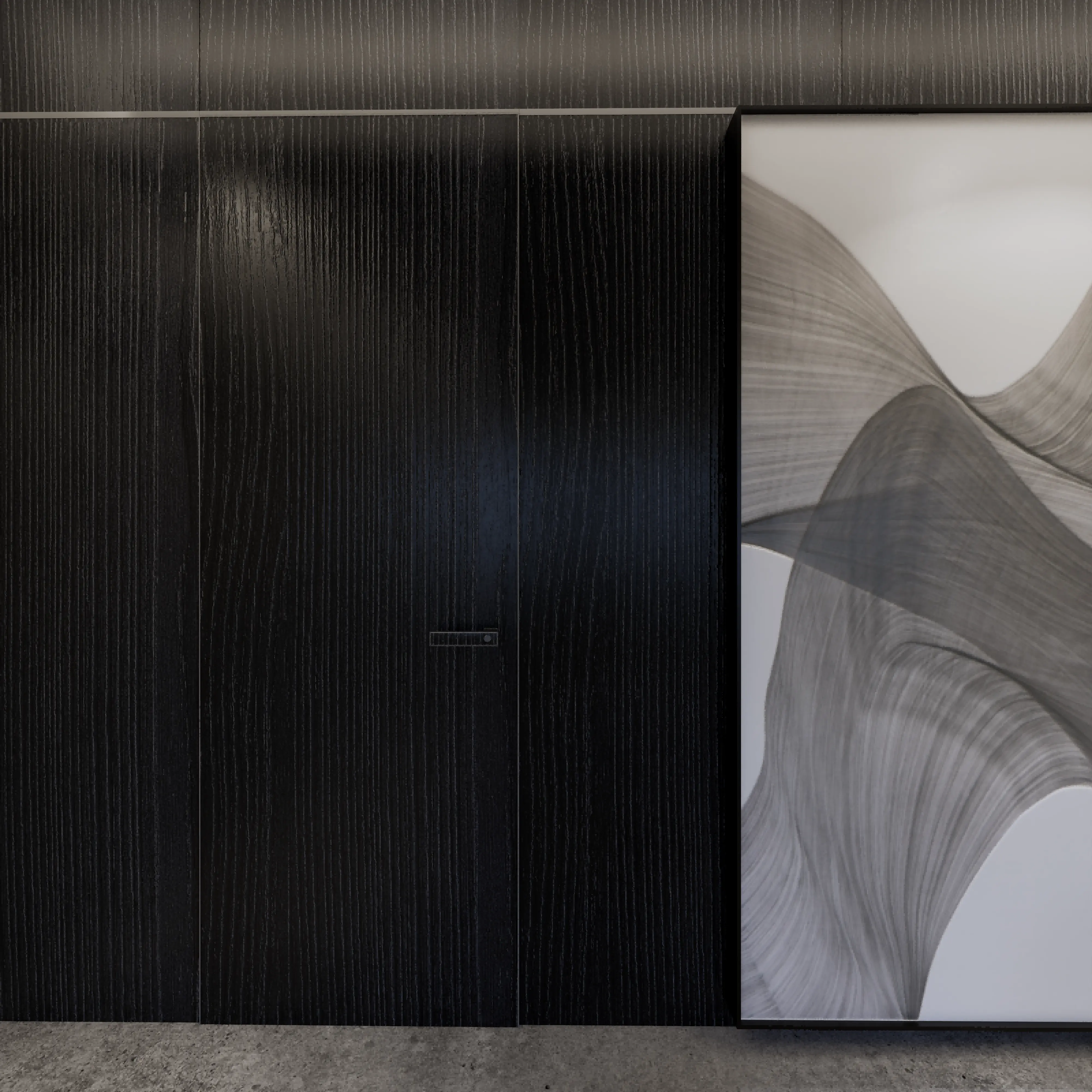 BK CIANDRE Modern Secret Door minimalist Interior Door Concealed Aluminum honeycomb Hidden Flush To Wall