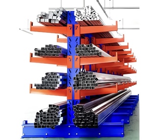Estantería Cantilever de Acero de Una Sola Cara Nuoteng, Unidad de Almacenamiento Galvanizada con Recubrimiento Electrostático en Polvo, Instalación Enchufable - Product Image 3