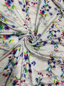 Tela Satén 100% Poliéster Estampada Multicolor, Suave y Brillante para Coser, Manualidades, Vestidos de Novia, Decoración, Material para Niñas - Product Image 2