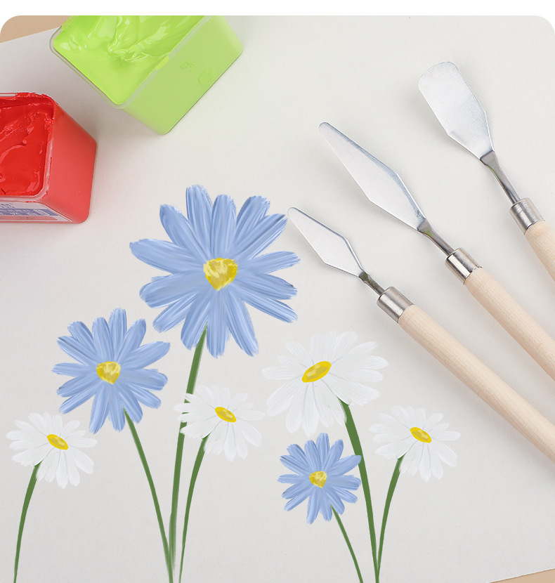 Прямая поставка с завода, универсальный шпатель из нержавеющей стали, палитра, скребок для рисования, смешивающий скребок для оптовой продажи