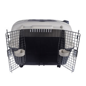 Coffre-fort Double porte conception <span class=keywords><strong>cage</strong></span> pour animaux de compagnie chat chien étui de <span class=keywords><strong>transport</strong></span> Super grand espace boîte de <span class=keywords><strong>Transport</strong></span> aérien pour animaux de compagnie avec roues - Product Image 6