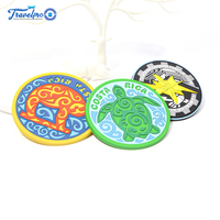 Sous-verres ronds en PVC recyclable avec logo personnalisé, tapis de tasse à bière, utilisation promotionnelle personnalisée, taille sur mesure pour les boissons