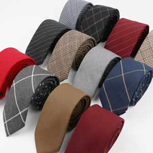 Cravates pour hommes 6 cm Cravates classiques <span class=keywords><strong>en</strong></span> coton fines pour hommes Cravates rayées étroites <span class=keywords><strong>Cravate</strong></span> <span class=keywords><strong>en</strong></span> <span class=keywords><strong>cachemire</strong></span> fine - Product Image 6