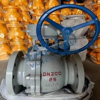 En stock Vanne à boisseau sphérique en acier inoxydable F316 PN16 DN50 à passage plein à brides RTJ antistatique anti-éclatement à commande par levier