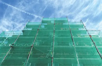 Filet de sécurité enduit imperméable et antistatique de feuille de tissu de maille de PVC pour la construction et l'usage de tente