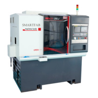 Mini máquina de torno CNC de potencia hidráulica Guangzhou, estructura de cama inclinada de torneado Horizontal para mecanizado de Servicio Ligero