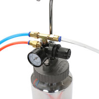 Pulvérisateur 2L Outil de Peinture pistolet W101 avec Pot sous Pression, Aérographe, Tuyau de Fluide et Réservoir de Pression pour Peinture