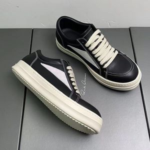 Scarpe Casual da Uomo in Vera Pelle Trendy 2025 RO con Suola Spessa e Lacci, <span class=keywords><strong>Sneakers</strong></span> Traspiranti Nuova Collezione Primavera per Ragazzi Inverno - Product Image 3