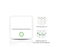 Imprimante d'étiquettes thermique sans fil portable Résolution 200 dpi Compatible Android et iOS Taille de papier maximale 57 mm Format de poche X6 Domestique