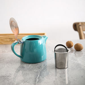 Stile nordico teaware bule di colore a buon mercato di ceramica teiera con infusore - Product Image 2