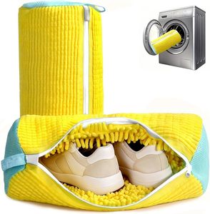 Custom Logo Chenille Eco-Friendly Durable Large Capacity Sneaker Storage <b>Bag</b> Washable Thickening Zipper for Laundry Cleaning - Product Image 1