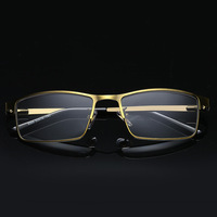 Lunettes de lecture multifocales intelligentes photochromiques anti-lumière bleue, à double usage (vision de près et de loin), couleur or-brun, pour hommes, prêtes pour le dropshipping, avec zoom