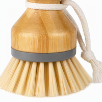 Éponge à vaisselle en bambou écologique, outil de nettoyage manuel en bambou, brosse de nettoyage créative à tête estampillée pour la cuisine domestique