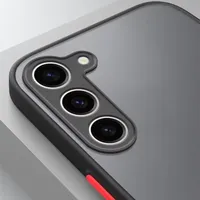 Pour S23/S22/S21/A52/A53/A54/A34/S21 FE/S24 Ultra, coque de téléphone portable en TPU, protection intégrale, luxe, givrée, anti-chute