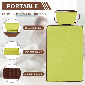 SUREWALHOME Plegable Impermeable Reversible Mat Antideslizante Cama para perros Manta de reducción de aranceles para interiores y exteriores Camping Viajes - Product Image 5