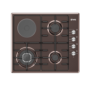 Cocina empotrada adecuada con 4 quemadores, sistema de seguridad de corte automático de gas, diseño de acero inoxidable, fácil limpieza, esmaltada e inteligente. - Product Image 4