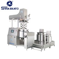 Homogeneizador Emulsionador al Vacío SME-D 100L con Elevación Hidráulica, SUS316L, para Producción en Masa de Cosméticos y Cuidado Corporal