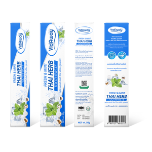 Dentifrice aux herbes thaïlandaises fraîches et à la menthe, haleine fraîche longue durée, 50 grammes, produit best-seller par VidAway, vendeur thaïlandais - Product Image 6