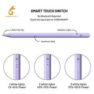 Nouveau design stylet capacitif actif stylet tablette crayon pour <span class=keywords><strong>iphone</strong></span> ipad stylet en aluminium avec rejet de paume et titl - Product Image 2