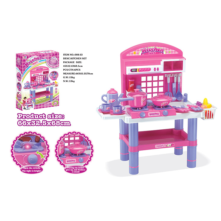 Лидер продаж, детская игрушка для кухни, Реалистичная Игра для ролевых игр, игрушки с музыкой и подсветкой