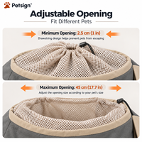 Sac de transport pour animaux de compagnie imperméable Petsign, sac de transport respirant pour chien, poche zippée, crochet de sécurité, logo personnalisé OEM, transporteur mains libres pour animaux de compagnie