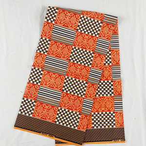 Tissu d'ameublement de haute qualité à <span class=keywords><strong>bas</strong></span> <span class=keywords><strong>prix</strong></span>, 100% polyester, imprimé wax, tissus africains - Product Image 5
