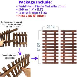 Maceta colgante <span class=keywords><strong>de</strong></span> <span class=keywords><strong>madera</strong></span> para plantas <span class=keywords><strong>de</strong></span> interior, soporte <span class=keywords><strong>de</strong></span> planta <span class=keywords><strong>de</strong></span> montaje en pared, <span class=keywords><strong>escalera</strong></span>, jardín Vertical al aire libre, soporte <span class=keywords><strong>de</strong></span> maceta único, pantalla - Product Image 2