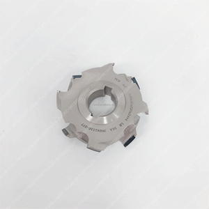 TUOKE 100x30xH20 (Z4+4) 44&deg; <strong>PCD</strong> Woodworking Cutter <strong>End</strong> <strong>Mill</strong> Cutter Furniture Diamond Pre-Milling Cutter Head Wood Cut - Product Image 3