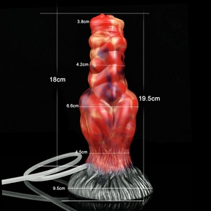 YOCY Big Wolf Dog <b>Dildo</b> Ejaculation Sex Toy for Adult G-Spot Stimulate 6.6CM Thick Knotted Massager Animal Penis With Suction - Product Image 6