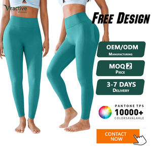 Vractive Großhandel Peach Multi-Sport Gym <span class=keywords><strong>Leggings</strong></span> Damen Mid-Waist Einfarbige Vier-Wege-Stretch-Hose Atmungsaktive Bauchkontrolle ODM - Product Image 1