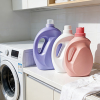 Bouteille en plastique vide de 2L, 3L, 5L pour liquide de nettoyage, détergent à lessive