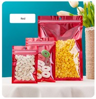 Sacs refermables personnalisés en Mylar pour téléphones portables, bijoux, boucles d'oreilles – Sacs à fermeture éclair en Mylar transparent imprimés sur le devant pour cadeaux, anti-odeur
