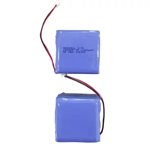 Tùy chỉnh Pin gói 4P 3.7V 10000mAh 11400mAh 125050 105050 hình chữ nhật LiPo pin di động