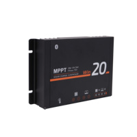 Contrôleur de charge solaire intelligent MPPT 12V 24V 20A, chargeur solaire intelligent pour camping-car, caravane, bateau, camping