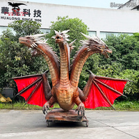 Robot Dragon Mécanique Haute Simulation avec Son, Modèle Animatronique RC Réaliste pour Décoration de Parc à Thème OEM