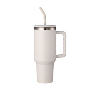 <b>40oz</b> Car Travel H3.0 <b>Handle</b> <b>Tumbler</b> Vacuum Mug Lid Straw Non-Slip Base OEM ODM Custom Design - Product Image 6