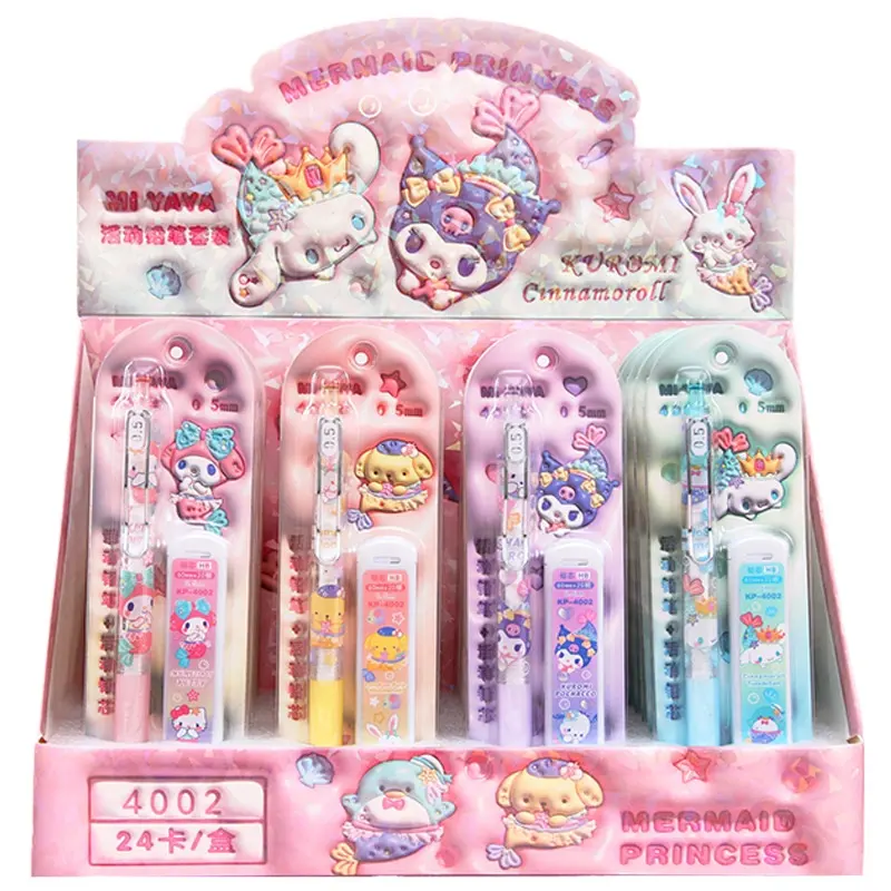 New arrival anime Anime mechanical pencil cartoon metal clip automatic pencil Student stationery