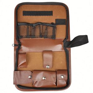 Bolsa de Accesorios de Golf de Cuero Marrón de Alta Calidad, Gran Capacidad, Multifuncional, para un Transporte Conveniente, Multiusos - Product Image 2